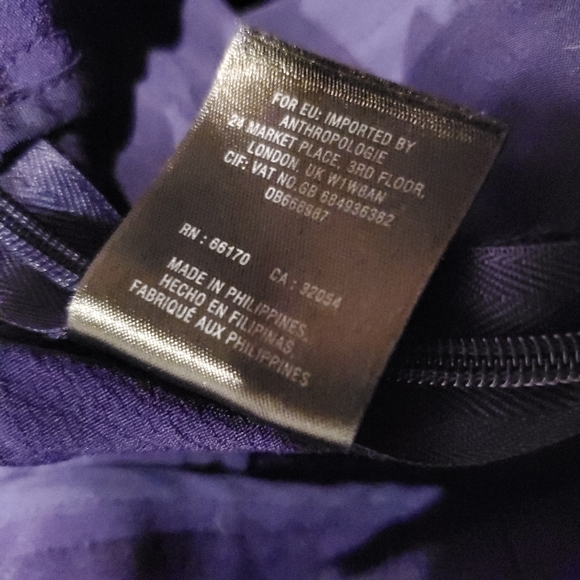 MAEVE Navy Blue Souxanne Wide Leg Jumpsuit Apron Overalls Anthropology - Picture 13 of 15